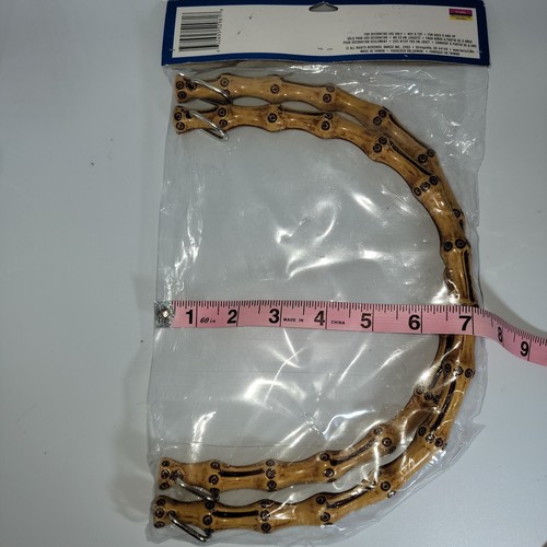 Darice Craft Faux Bamboo Purse Handles 2 Piece Vintage Handbag NOS New - Picture 5 of 11
