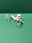Handmade Hand-painted 2.5" White Goldenrod Crab Spider Arachnid Figurine Replica — photo 1