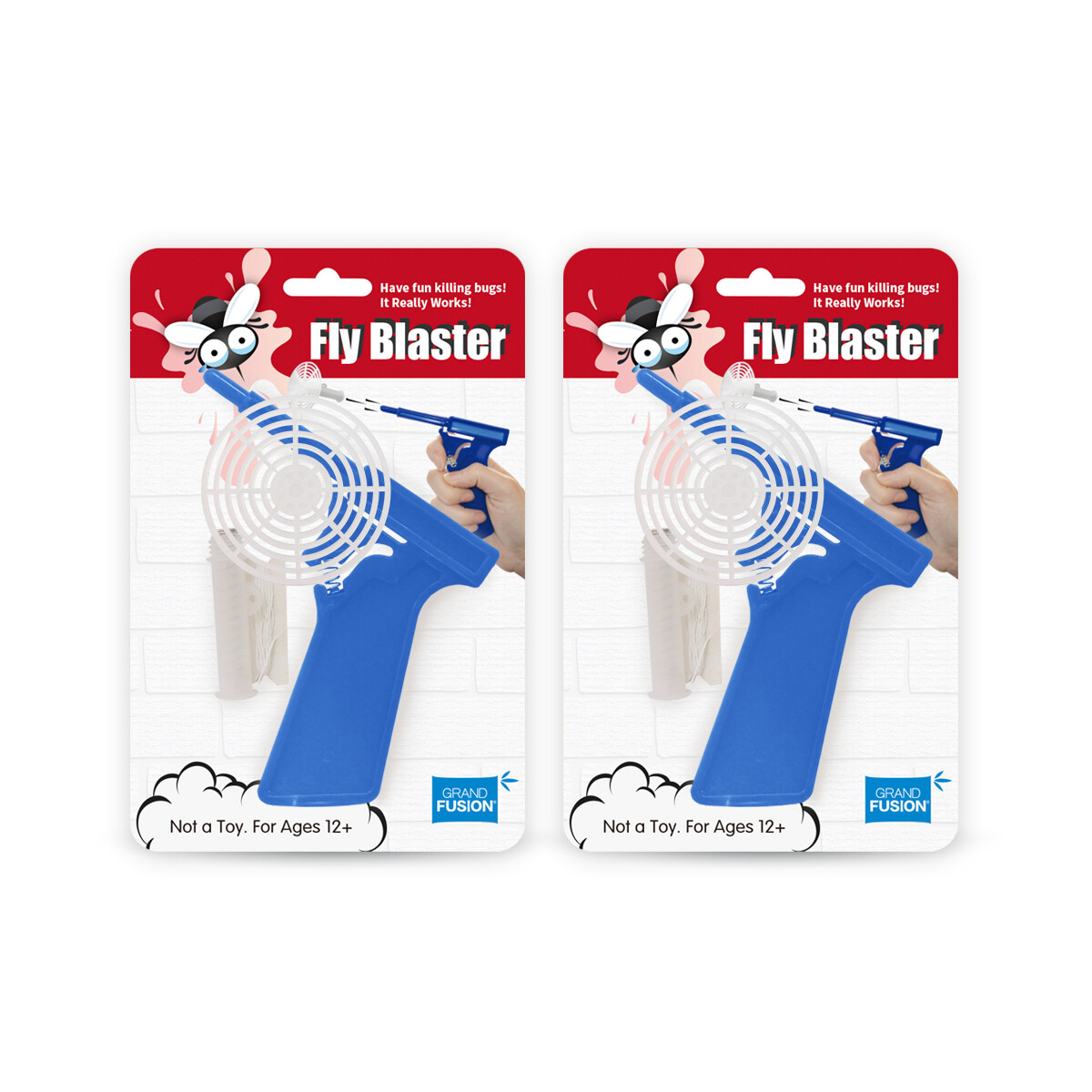 2 Pack Set Blue Fly Blaster Bug Gun Fly Swatter Fly Gun Fly Shooter