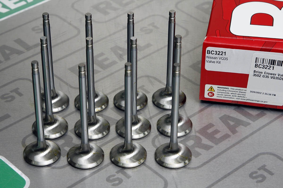 バルベルデです¨̮ )/ Brian Crower Valves Exhaust STD 31.5mm 350Z G35 VQ35DE 3.5L VQ35