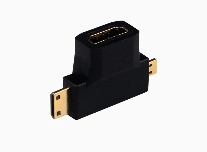 NEW Mini & Micro HDMI Male to Standard HDMI Female Adapter HDTV 4K 1080p 3D - Image 3 of 4