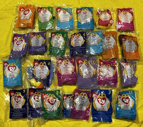 Sealed Lot Of 26 Vintage McDonalds TY Beanie Babies 1998-2000 No Duplicates!