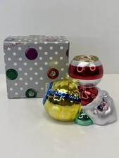 Dept 56 Holiday Dazzle Santa Tree Ornament Christmas Candle Holder #46103 - NIB