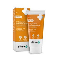 The Derma Co 1 Hyaluronic Sunscreen Aqua Gel SPF 50 All Skin Types- 80 g