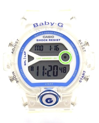 CASIO BG6903-7D BABY-G Digital White Dial White Resin Band