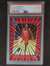 2021-22 Donruss Rated Rookie HOLO RED LASER Jalen Green RC 15/99 PSA 10 POP 6!!