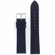 Watch Band Leather Black Brown Light Brown Non Padded Strap 12-22