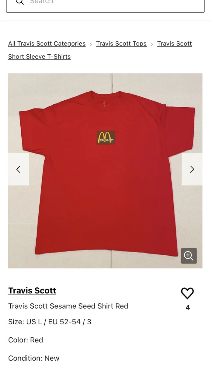 Travis scott hotsell sesame shirt