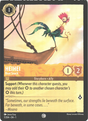 Disney Lorcana The first Chapter Non-Holo HeiHei 7/204