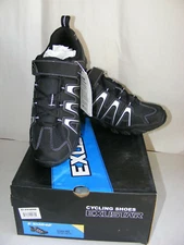 Exustar Cycling Shoes Men E-SM842 size 42 US 7.5 Black Silver