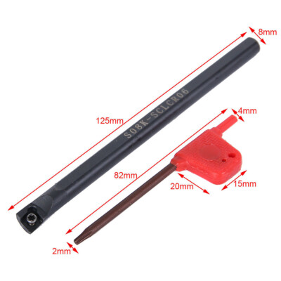 S08K-SCLCR06 8*125mm Internal Turning Tool holder 95.0 deg For CCMT0602 Insert