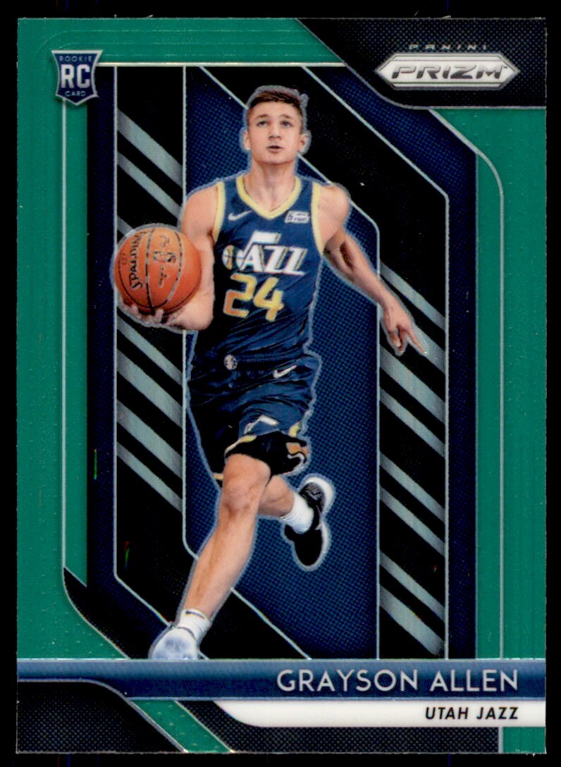 2018-19 Panini Prizm Green Grayson Allen Rookie Utah Jazz #123