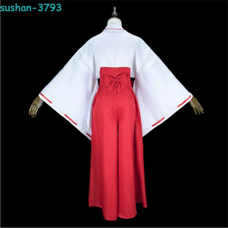 Inuyasha Anime Cosplay Kimono Japonés Disfraz Conjunto Halloween Fiesta Regalos Foto 4 de 4