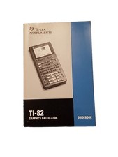 Texas Instruments TI-82 Graphing Calculator Guidebook Manual w/ Insert