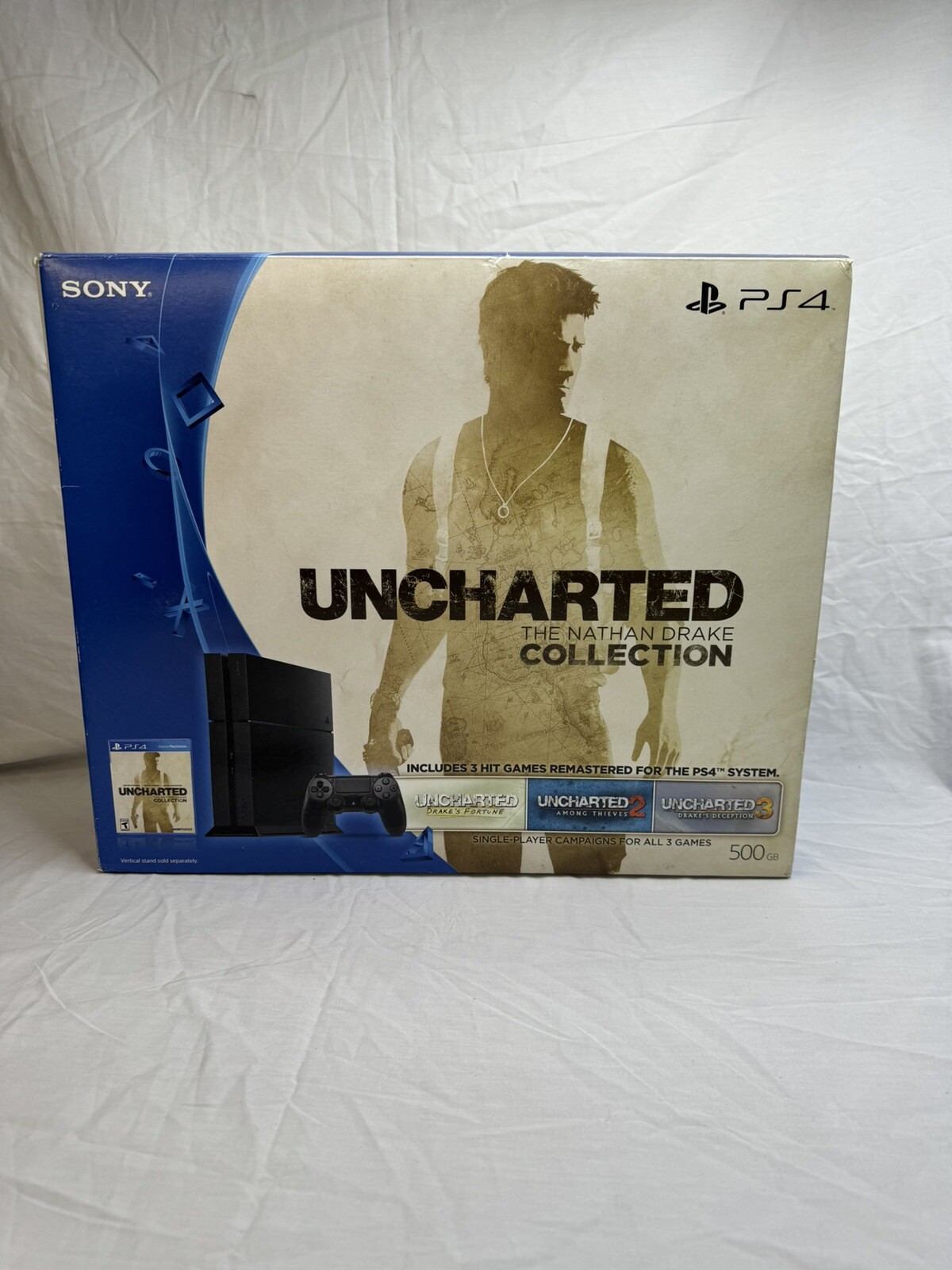 *BOX ONLY* Sony PlayStation 4 PS4 Uncharted Nathan Drake Collection 500GB