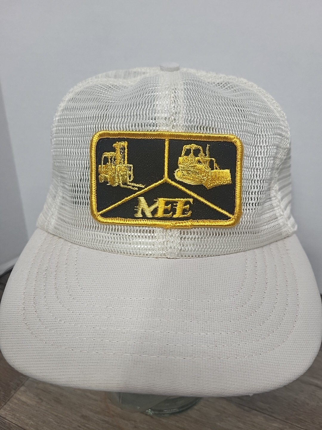 Vintage Construction Equipment Patch Trucker Hat … - image 1