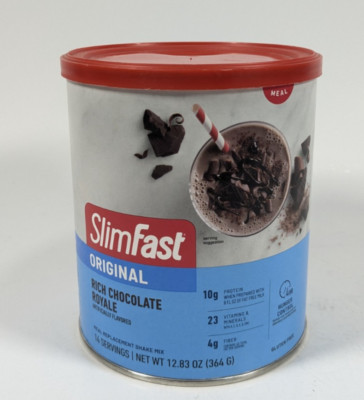SlimFast Original Rich Chocolate Royale Shake Mix Powder 14 Servings BB 2026