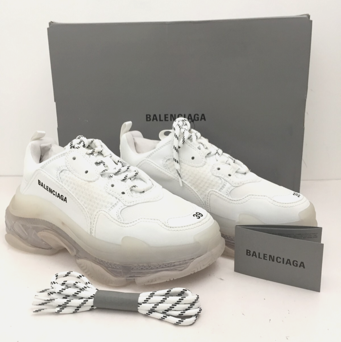 Clear Sole Balenciaga Triple S Beige Dames Balenciaga Women's