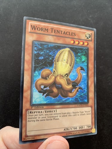YuGiOh Worm Tentacles - Super Rare - HA03-EN023 - 1st Edition - Lightly Played - Picture 5 of 6