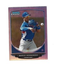 2013 Bowman Chrome Prospects Refractors #BCP115 Marco Hernandez  CHICAGO CUBS