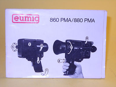 Original(!) Instruction Manual for Eumig 860 PMA/880 PMA - in Swedish!