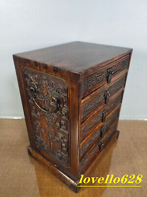 Buy Early Exquisite Rosewood Carved Chest Of Drawers