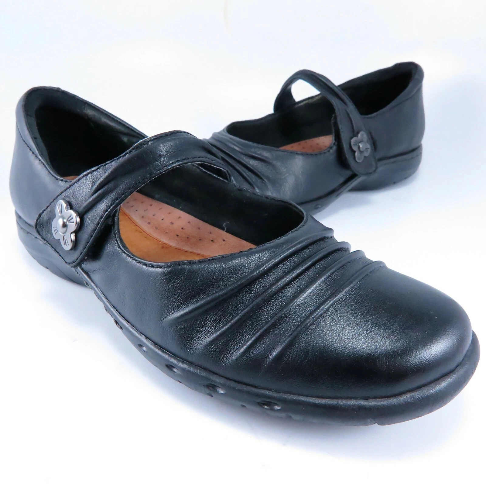 Ballerine Cobb Hill PENELOPE Mary Janes da donna taglia 6M in pelle nera di New Balance