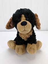 Animal Adventure Brown Black Dog Plush 9" Stuffed Animal 2013 Security Toy