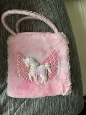 Kids Unicorn Plush Purse W/ Sequins. Super Soft. New.