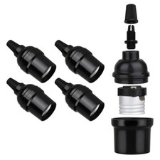 4X E26 E27 Light Bulb Sockets Pendant Lamp Holder Base Screw Retro Vintage N841