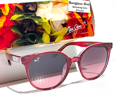 NEW Maui Jim MEHANA Raspberry POLARIZED Crystal Rose GLASS