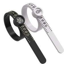 1 Pcs Ring Sizer Measuring Set, Reusable Finger Size Ruler with Magnifying Glass