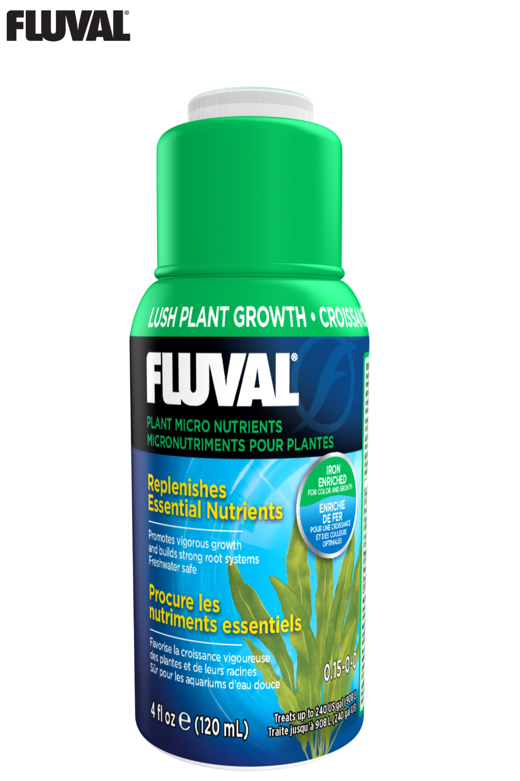 FLUVAL PLANT GRO+ AQUARIUM AQUATIC PLANT GROWTH PLANT FERTILISER 120ML