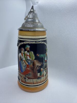 Stein Thewald Western Germany   7  Marked Ich Jag Den Hirsch Im Gruner Forst M1