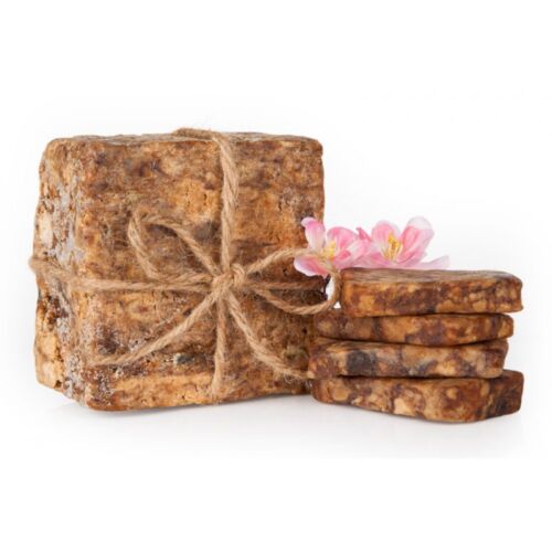 AFRICAN BLACK SOAP ORGANIC UNREFINED FROM GHANA by H&B Oils Center PURE 2 OZ - Afbeelding 1 van 12