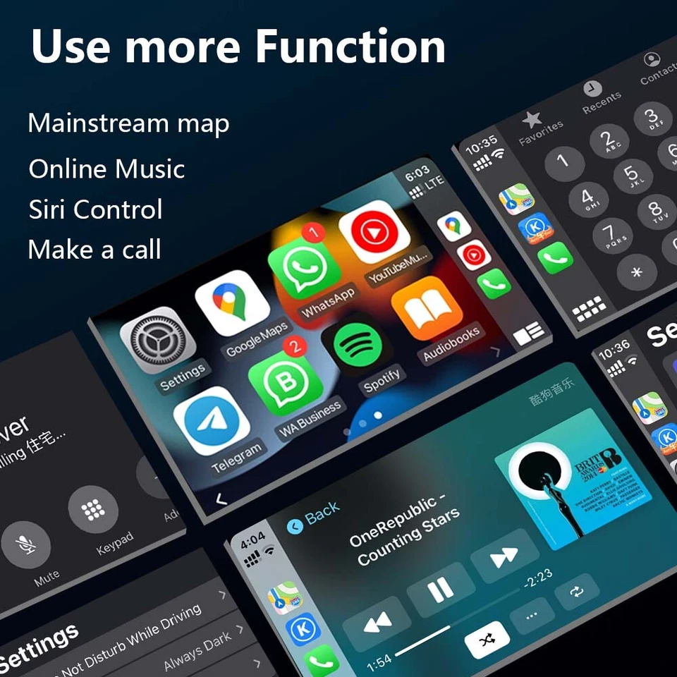 Kohlefaser USB Dongle CarPlay Box Adapter Stecker Für Radio Wireless Auto Link - Bild 3 von 4