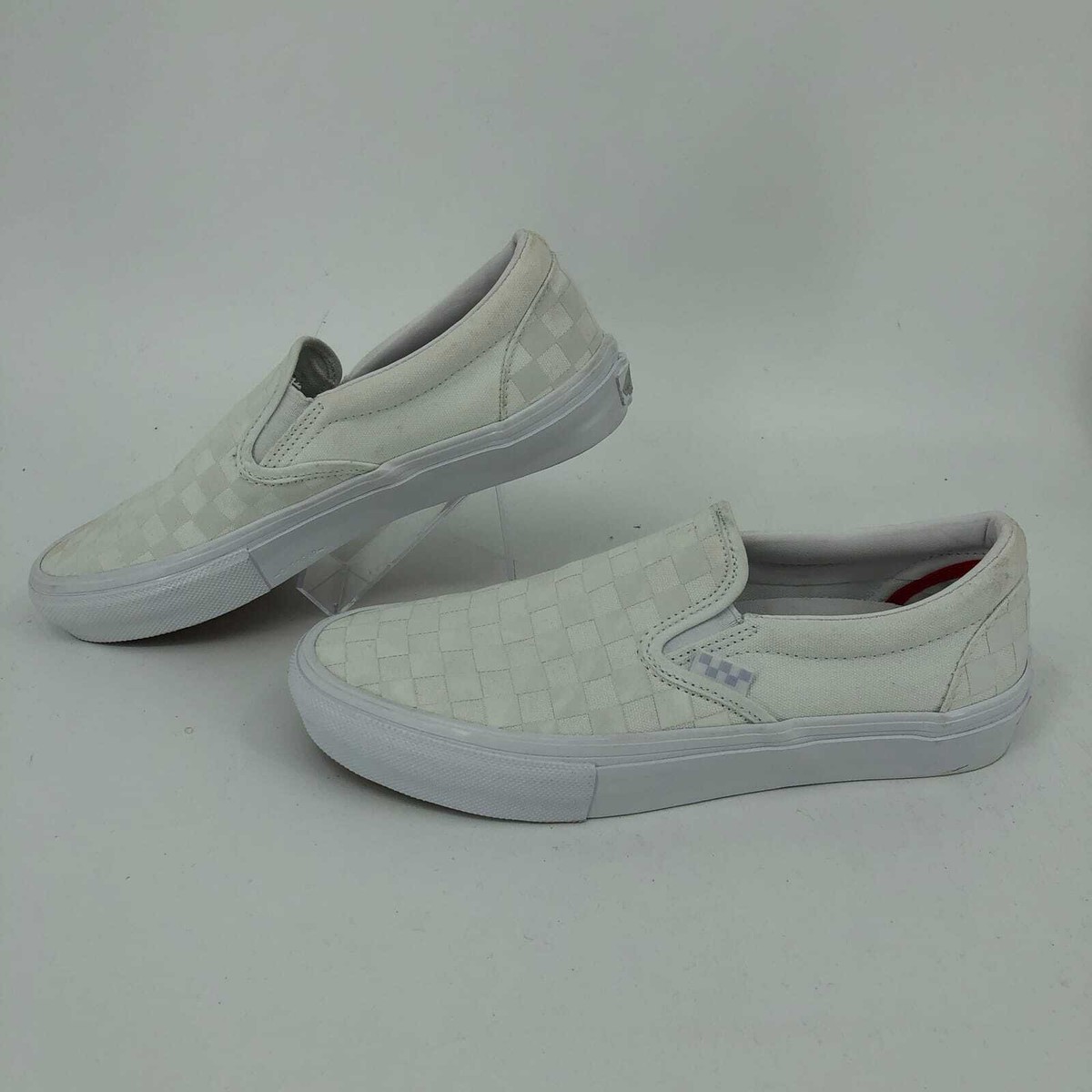 Vans Cream White Comfort Cushioned Sneakers | Slip-On Style  display picture 2