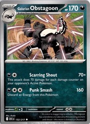 Galarian Obstagoon 132/217 Mega Evolution: Ascended Heroes