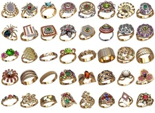 set of 40 pcs WAX PATTERNS for Lost Wax Casting silver or gold Jewelry_w12