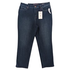 Gloria Vanderbilt Amanda Jeans Womens 16 Short 34x28 Classic Stretch Denim NWT