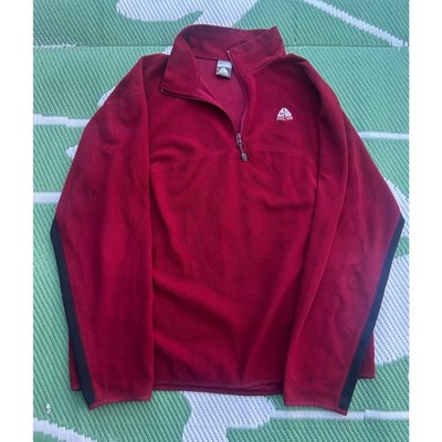Vintage Nike ACG Fleece 1/4 Zip Pullover Red Burgundy XL