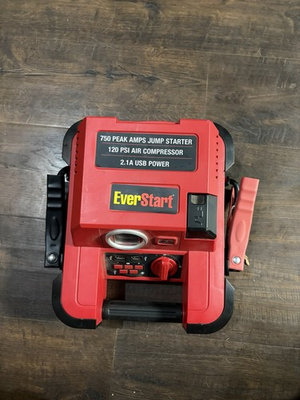 #ad EverStart 750 Peak Amp Jump Starter model JUS750CE. $30.00