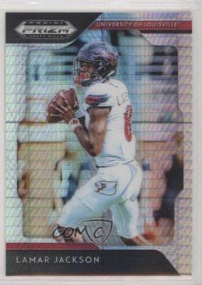2019 Panini Prizm Draft Hyper Prizm 43/75 Lamar Jackson #60 eq1