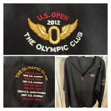 $129.50 2012 USGA 112th U.S. OPEN MEN’S LARGE 1/4 ZIP PULLOVER - WORN TWICE!