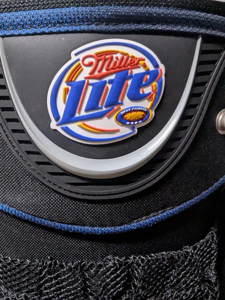 Nueva bolsa de carrito de golf Datrek Delta Miller Lite con logotipo de cerveza bordada tapa de 14 vías Foto 4 de 4