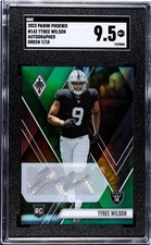 2023 Panini Phoenix #142 Tyree Wilson Auto. Green 7/10 SGC 9.5