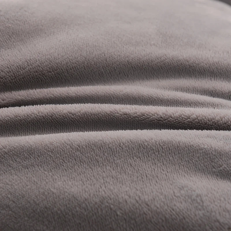 Solidcolor Double-sided Duvet Lamb Wool Flannel Quilt Warm Comfort Mattress - Image 4 of 4