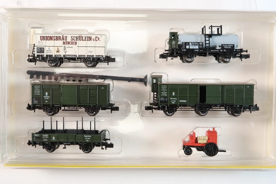 Minitrix 15113 Güterwagen-Set "K.Bay.Sts.B." 6-teilig neuw. in OVP