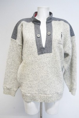 Devold Made in Norway Pullover Original Vintage Norweger grau dicke Wolle Gr.L