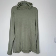 Proof 72 Hour Merino UPF Hoodie Mens Size 2XL Sage Performance Huckberry